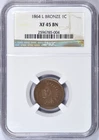 1864-L INDIAN HEAD CENT NGC XF45 BN NICE COIN