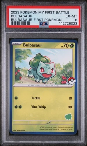2023 POKEMON MY FIRST BATTLE-BULBASAUR DECK FIRST POKEMON BULBASAUR PSA 6