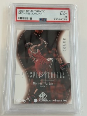 2003-04 SP Authentic SP Spectaculars Michael Jordan #/3999 PSA 9 MINT HOF BULLS