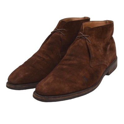 CROCKETT & JONES Tetbury Gr 8E Wildleder Suede Made in England Boots Chukka Bra