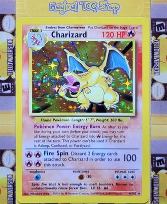 Pokemon Charizard Base Set Holo Rare 4/102 WOTC 1999 | eBay