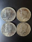 Lot of 4 1966 Kennedy Silver Half Dollars Uncertified