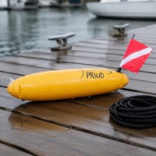 Bouée de Plongée avec Drapeau Haute Visibilité Safety Surface Marker Buoy