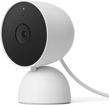 Google Nest Cam | GJQ9T Indoor Wired Security Camera Snow Color | HDR 1080p New