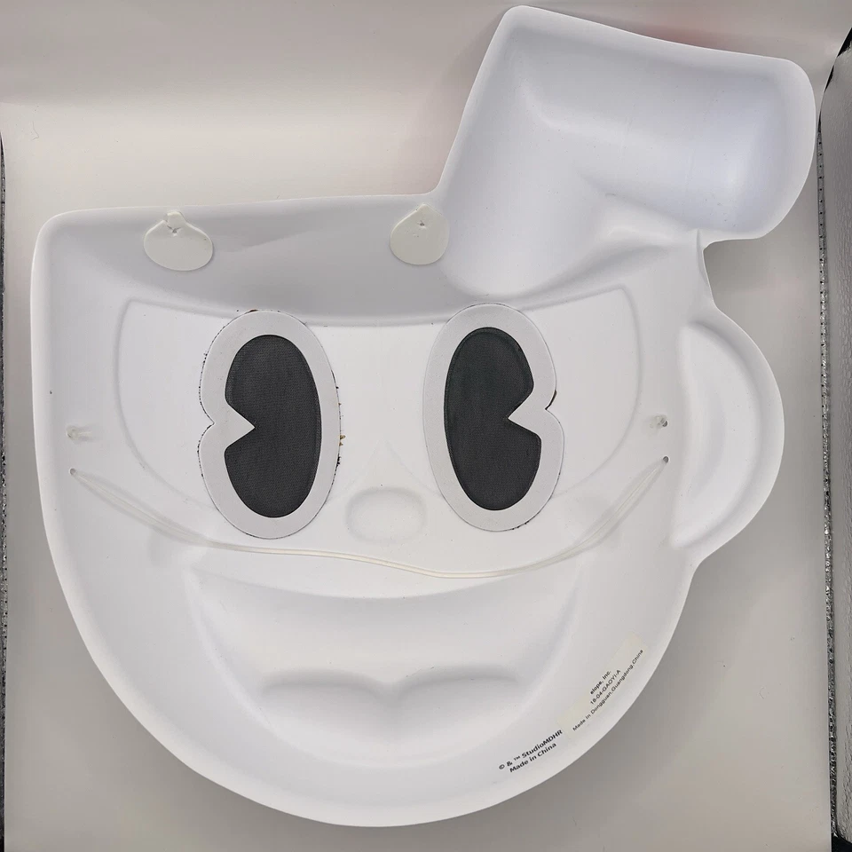 Adult Cuphead Vacuform Mask Elope StudioMDHR Cosplay/Display Halloween - Image 2 of 4