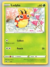Ledyba 1/15 McDonald's 2022 Grass Basic Pokemon TCG Card Five Star Species Mon