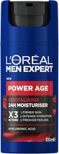L'Oreal Men Expert Power Age Moisturiser, Hydrating & Revitalising Hyaluronic