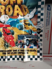Super Off Road Nintendo NES Vintage Racing Poster Insert No Holes - #cb54