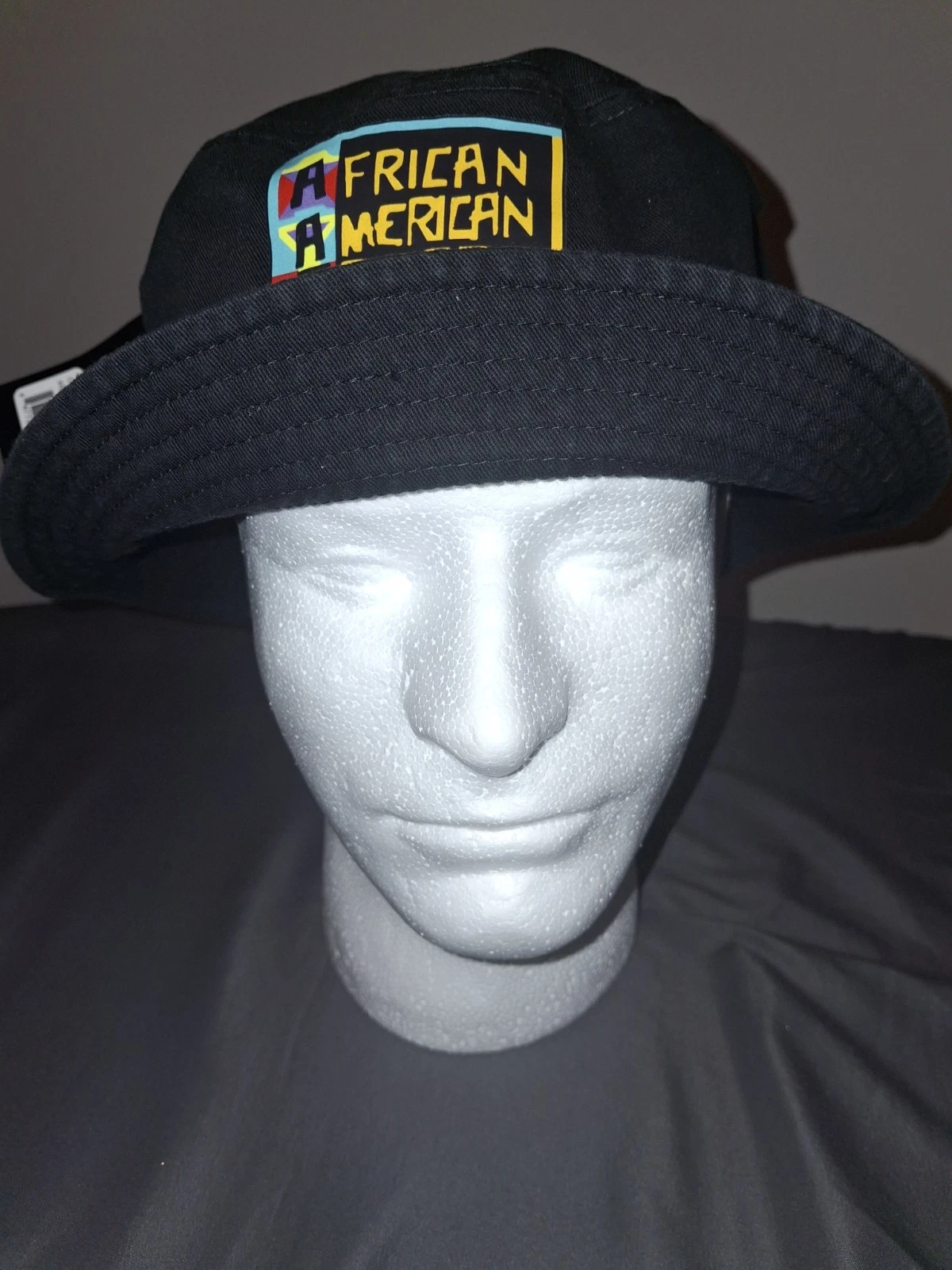 L/xl Black African American College Alliance Bucket Hat 90's