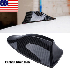 Carbon Fiber Shark Fin Roof Antenna Car Auto Aerial Fm Am Radio Signal-universal