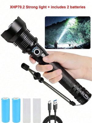 XHP70.2 LED Taschenlampe 25000 Lumen superhell wiederaufladbare Taschenlampe hoch/niedrig-UK
