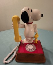 1976 Western Electric Snoopy and Woodstock Rotary Telephone VINTAGE Working 