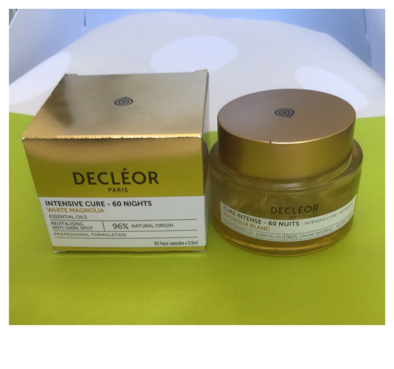 Capsules Magnolia Blanc Decléor Cure Intense 60 nuits anti-âge visage