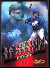 Pete Alonso 2022 Panini Absolute MLB By Storm Insert SP BYS-3 Red #/99