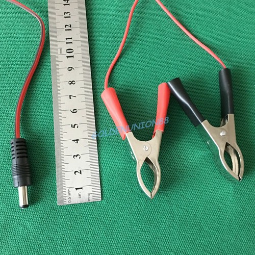 50 piezas Abrazadera de cocodrilo clip de cocodrilo 1,5M cable de cableado CC cabezal de batería cargador - Imagen 3 de 4