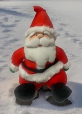 STUFFINS Santa Claus Plush Large  Puffalump Nylon Large vintage 1990