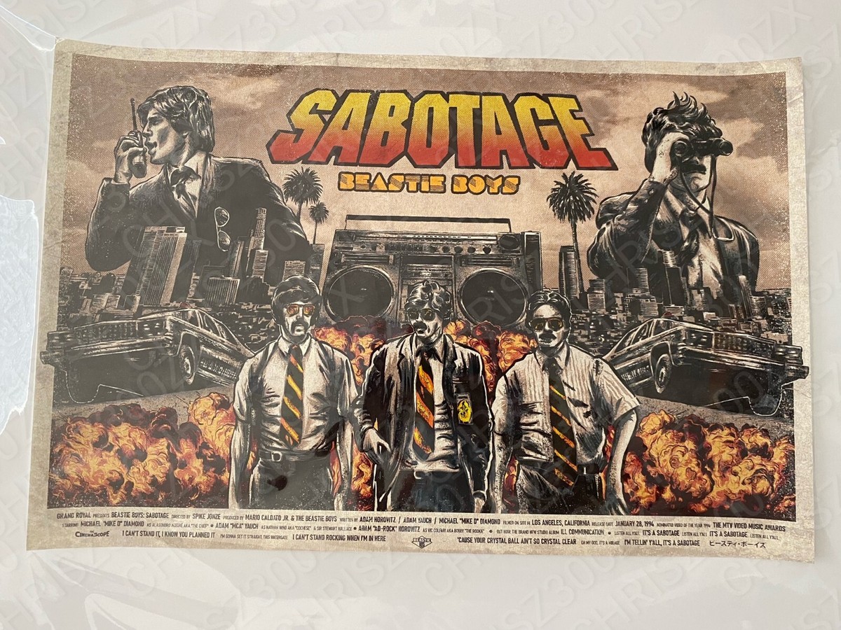 Beastie Boys Sabotage Hip Hop Dance Battle Poster Giclee Print Art