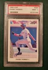 1990 Leaf Frank Thomas 1B Chicago White Sox #300 Mint 9  2014 Hall of Famer