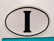 Italy Emblem Car Sticker Vintage 80s Original
