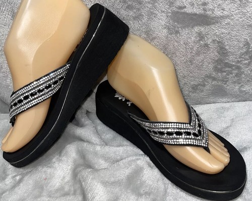 yellow box leather flip flops