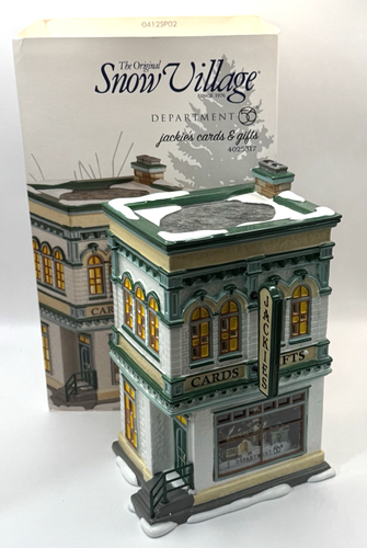 Dept 56 Jackie’s Cards & Gifts Original Snow Village #4025317 Retired -No Lights