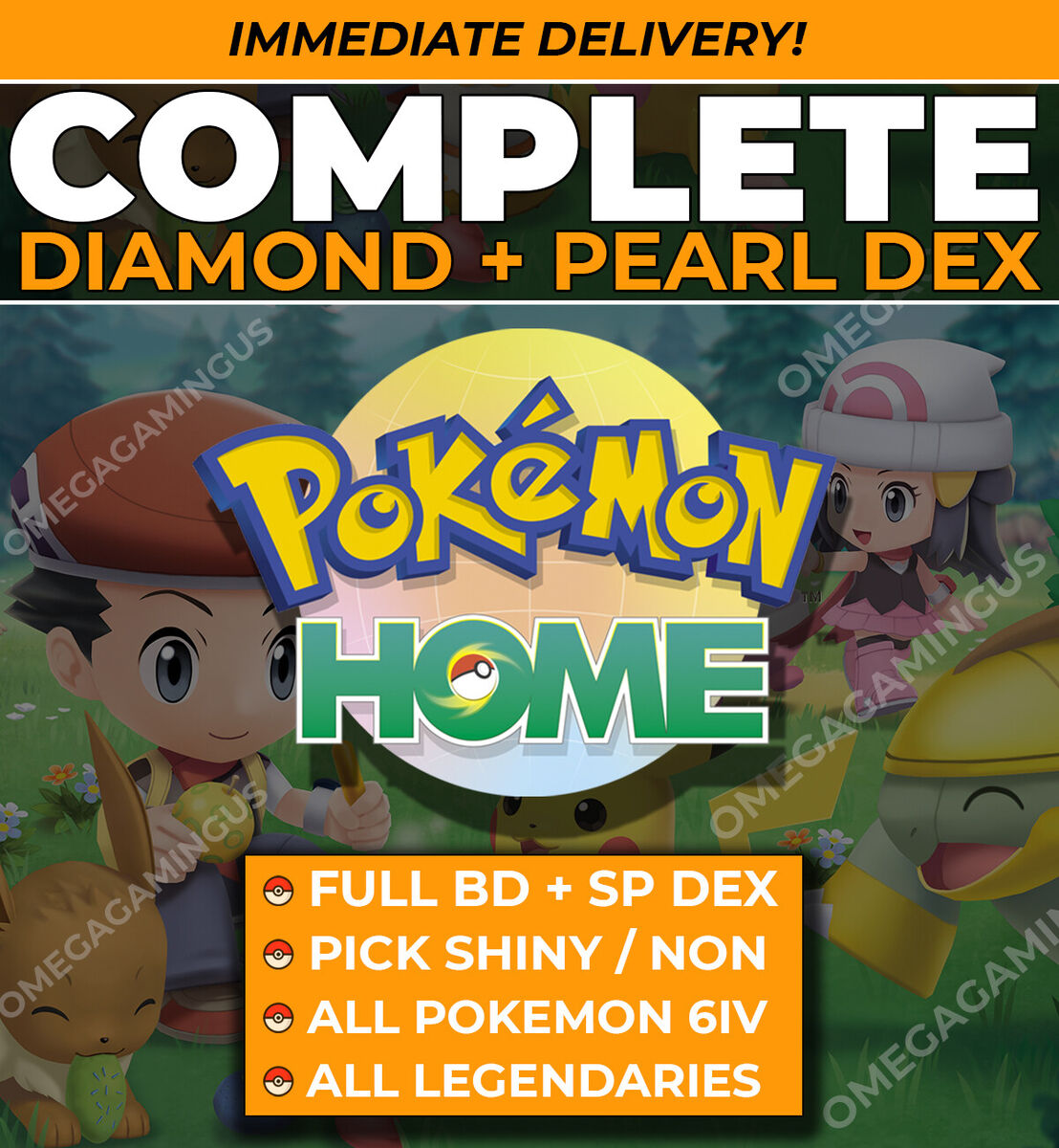 Pokemon Brilliant Diamond Shining Pearl Complete Shiny Pokedex