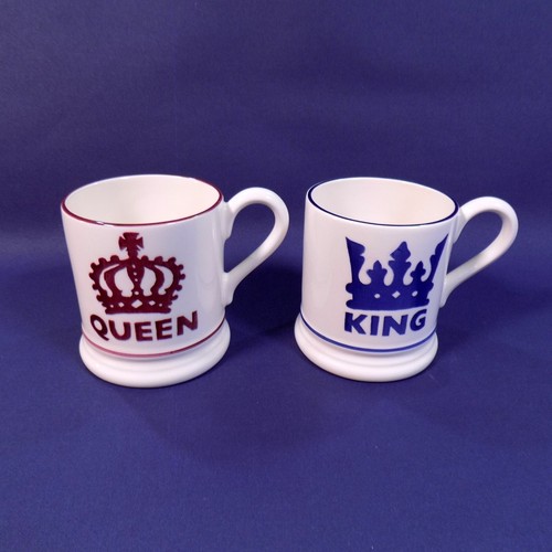 Emma Bridgewater King und Queen Tassen x 2