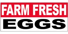 FARM FRESH EGGS Vinyl Banner Farmers Sign 3x10 Ft - wb
