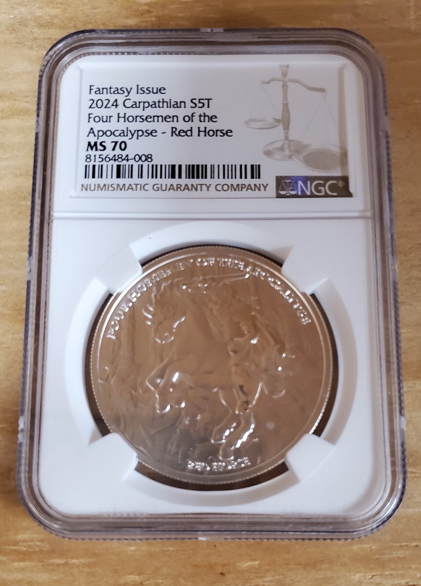 2024 FOUR HORSEMEN OF THE APOCALYPSE-Red Horse Coin 1oz .999 NGC