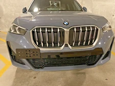 Front Tow Hook License Plate Mount Bracket Kit For BMW X1 series 2023 - 2025 New