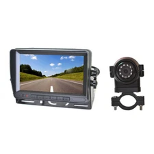 Arm Bracket Side View / Rear View Reverse Camera + 7 Inch Monitor for Truck Bus