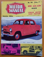 AUSTRALIAN MOTOR MANUAL October 1954 Vol 9 # 110