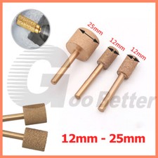Broca de grabado de rebabas de soldadura fuerte de diamante de 12 mm-25 mm para vástago Dremel de 6 mm