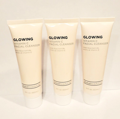 Global Beauty Care Glowing Vitamin C Facial Cleanser w/ Niacinamide Vit E 3 pc