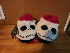 Tim Burton's Nightmare Before Christmas SANTA JACK Skellington Kids SLIPPERS XL