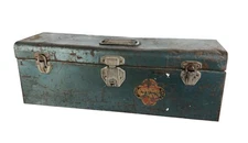 Belknap Blue Grass Hardware Co Union Steel Chest Tool Box  19 x 6 x 6"