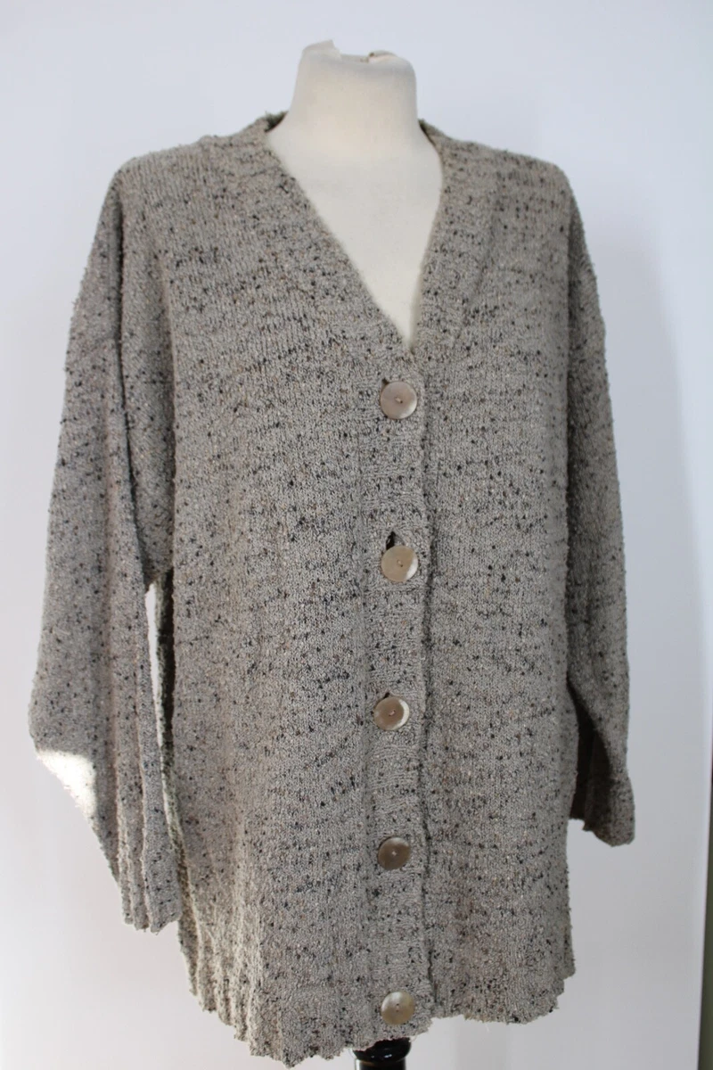 Oversized gray store cardigan sweater