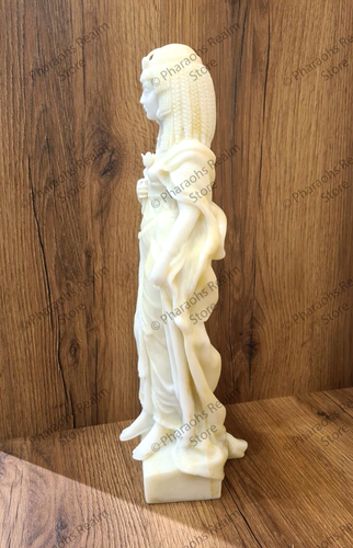 19" Rare Queen Cleopatra Statue-Stunning Egyptian Museum Entrance Replica - Picture 3 of 10