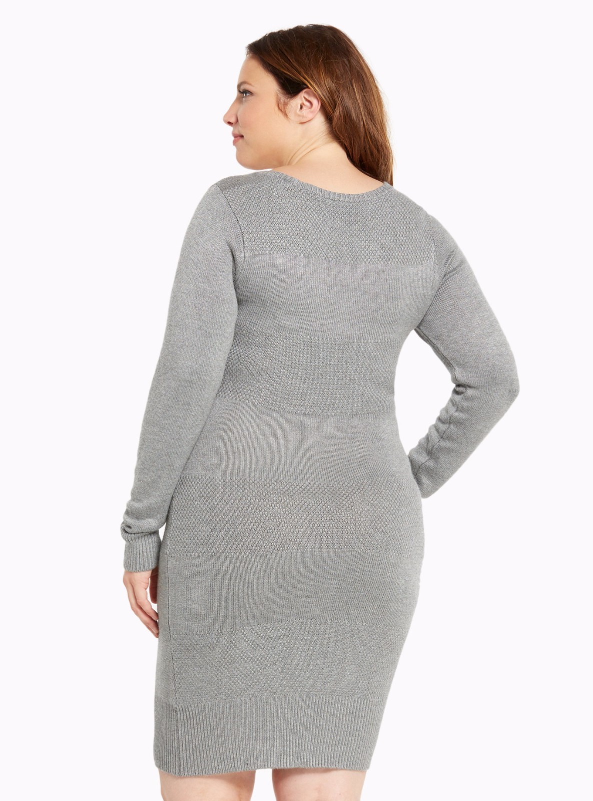 Torrid Striped Sweater Dress Gray 2X 18 