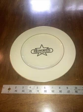 VINTAGE 1979 RESORTS INTERNATIONAL CASINO ATLANTIC CITY GOLD LINED DINNER PLATE