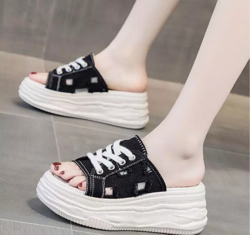 PANTOFOLA D’ORO Scarpe donna estive casual slide mules plateau ciabatte zeppa sandali