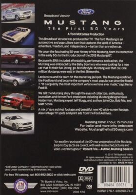 Mustang The First 50 Years DVD * RARE 1-DVD Broadcast Version