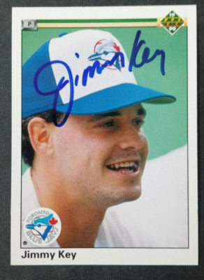 1990 Upper Deck SIGNED: Jimmy Key, BLUE JAYS #462