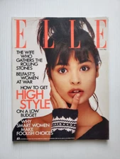 1986 UK ELLE mag Talisa Soto Sophie Marceau Famke Janssen Jo Kelley Ronnie Wood