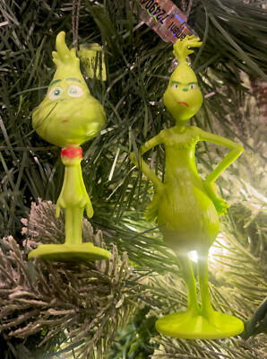 2024 2ct (Grinch Child & Adult) How The Grinch Stole Christmas Tree Ornaments