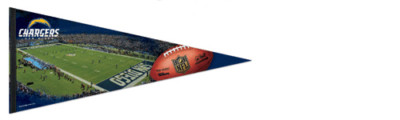 San Diego Chargers Qualcomm Gameday EXTRA-LARGE 17x40 Felt Commemorative PENNANT