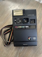 KODAK Colorburst 250 Instant Camera With Strap Flash Film Photography