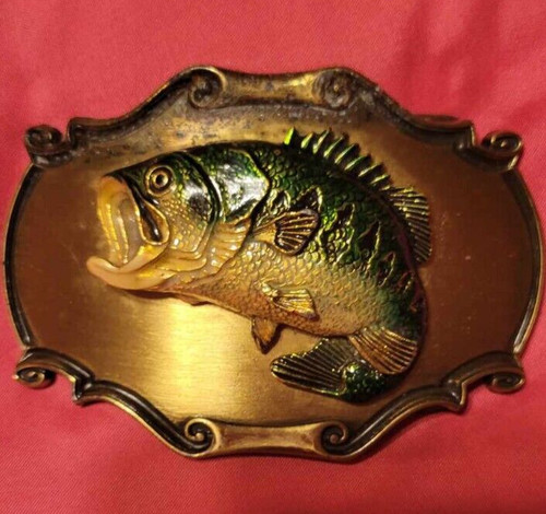 Vintage Raintree  Largemouth Bass Belt Buckle