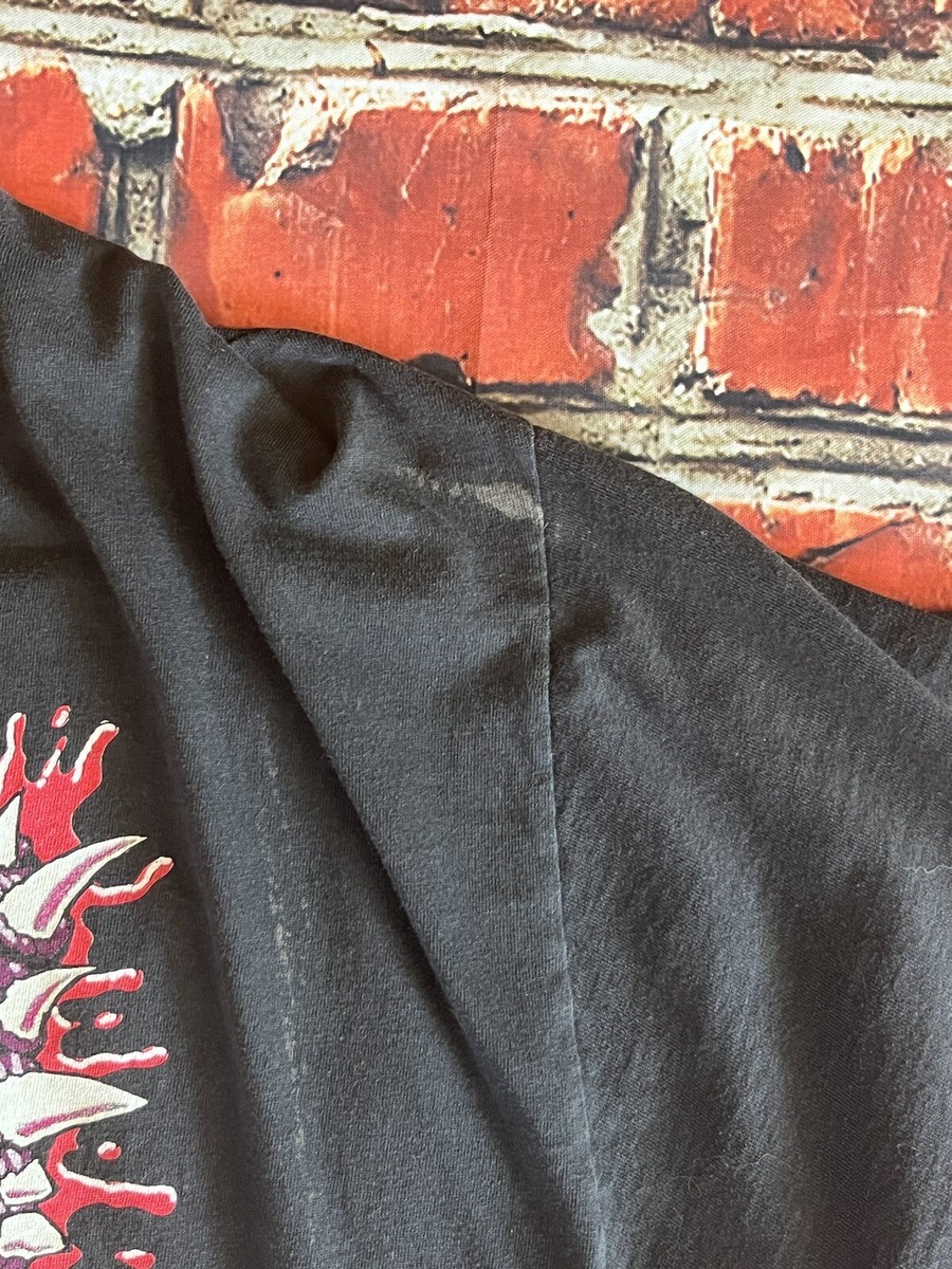 Vintage GWAR Band T-Shirt Mens XL Dinosaur Skull Bloody