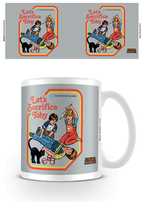 Tazza: Steven Rhodes Let's Sacri - idea Regalo - 295ml - Bianca NUOVA in scatola